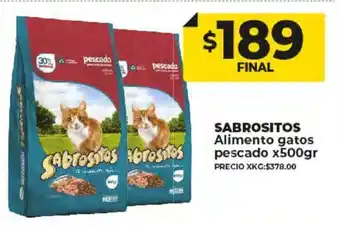 Supermayorista Vital Sabrositos Alimento Gatos Pescado x 500gr oferta