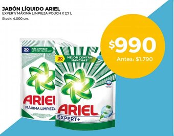Supermercados Tadicor Jabón Líquido Ariel oferta