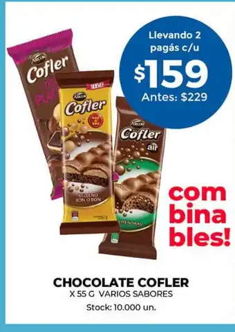Supermercados Tadicor Chocolate Cofler oferta