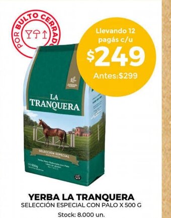 Supermercados Tadicor Yerba La Tranquera oferta