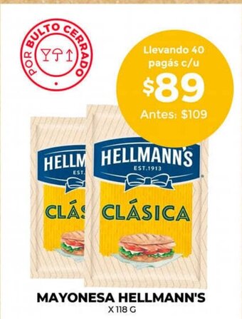 Supermercados Tadicor Mayonesa Hellmann's oferta