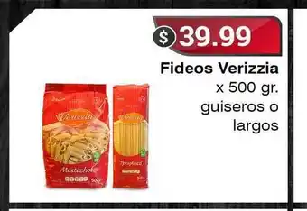 Supermercados Mayor Fideos Verizzia x 500gr oferta