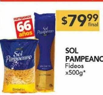 Nini Mayorista Sol pampeano fideos oferta