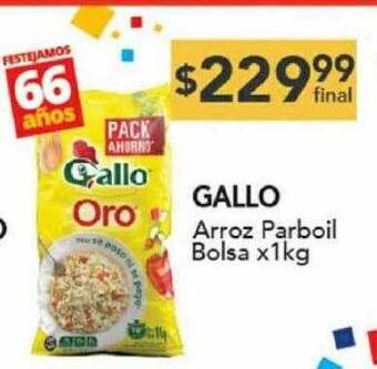 Nini Mayorista Gallo arroz parboil bolsa oferta