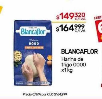 Nini Mayorista Blancaflor harina de trigo 0000 oferta