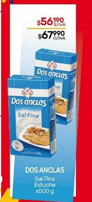 Nini Mayorista Dos anclas sal fina estuche oferta