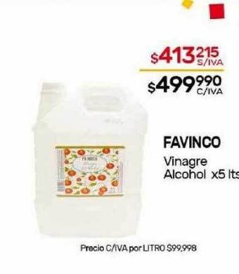 Nini Mayorista Favinco vinagre alcohol oferta