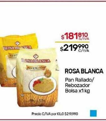 Nini Mayorista Rosa blanca pan rallado rebozador bolsa oferta