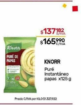 Nini Mayorista Knorr puré instantáneo papas oferta