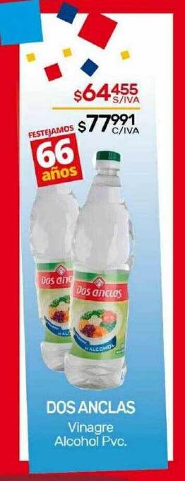 Nini Mayorista Dos anclas vinagre alcohol pvc oferta