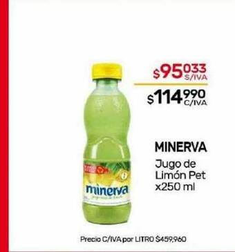 Nini Mayorista Minerva jugo de limón pet oferta