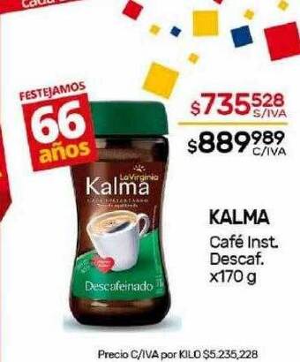 Nini Mayorista Kalma café inst. descaf. oferta