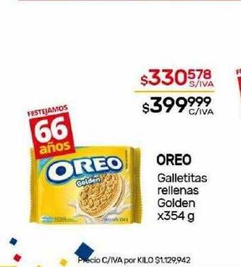 Nini Mayorista Oreo galletitas rellenas golden oferta