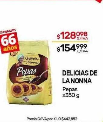 Nini Mayorista Delicias de la nonna pepas oferta