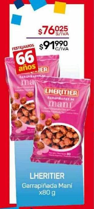 Nini Mayorista Lheritier garrapiñada maní oferta