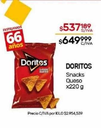 Nini Mayorista Doritos snacks queso oferta