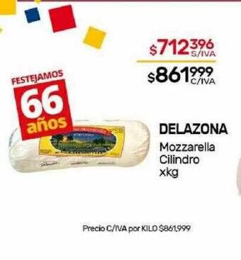 Nini Mayorista Delazona mozzarella cilindro oferta