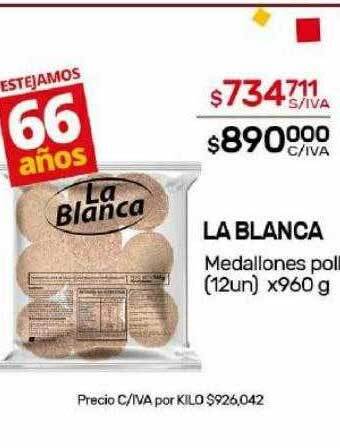 Nini Mayorista La blanca medallones pollo oferta