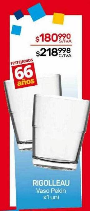 Nini Mayorista Rigolleau vaso pekin oferta
