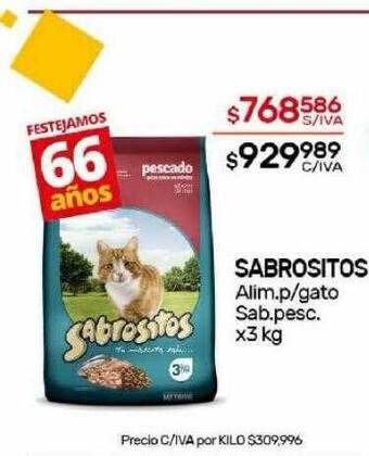 Nini Mayorista Sabrositos alim p gato sab pesc oferta