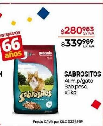 Nini Mayorista Sabrositos alim p gato sab pesc oferta