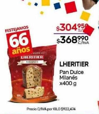 Nini Mayorista Lheritier pan dulce milanés oferta