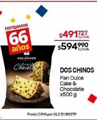 Nini Mayorista Dos chinos pan dulce cake & chocolate oferta