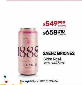 Nini Mayorista Saenz briones sidra rosé oferta