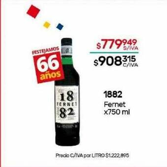 Nini Mayorista 1882 fernet oferta