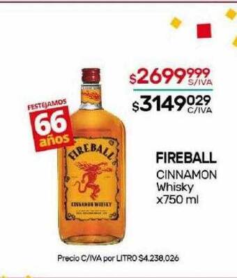 Nini Mayorista Fireball cinnamon whisky oferta