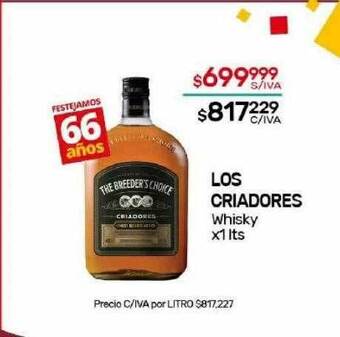 Nini Mayorista Los criadores whisky oferta