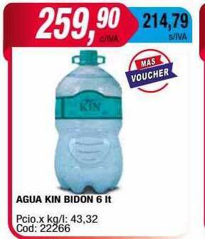 Maxiconsumo Agua kin bidon oferta