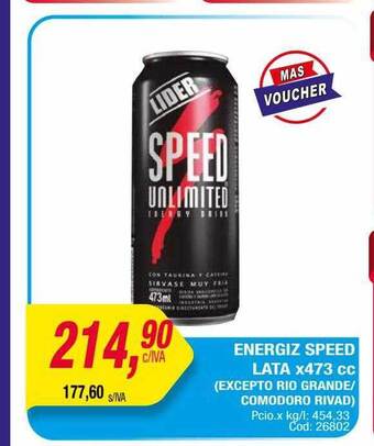 Maxiconsumo Energiz speed lata oferta