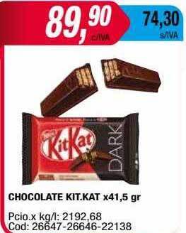 Maxiconsumo Chocolate kit. kat oferta