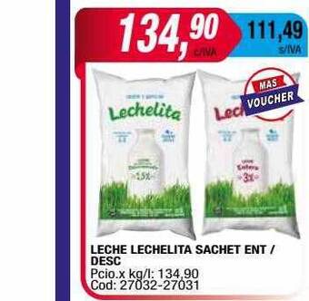 Maxiconsumo Leche lechelita sachet ent desc oferta