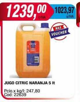 Maxiconsumo Jugo citric naranja oferta