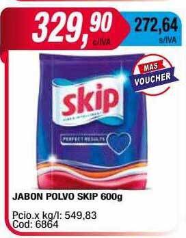 Maxiconsumo Jabon polvo skip oferta