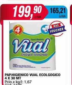 Maxiconsumo Pap. higienico vual ecologico oferta