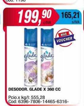 Maxiconsumo Desodor glade oferta
