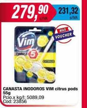 Maxiconsumo Canasta inodoros vim citrus pods oferta