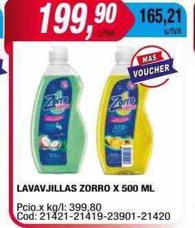 Maxiconsumo Lavavajillas zorro oferta