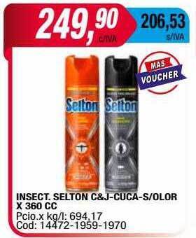 Maxiconsumo Insect. selton c&j-cuca-s olor oferta