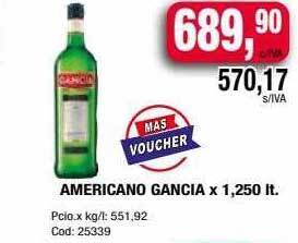 Maxiconsumo Americano gancia oferta