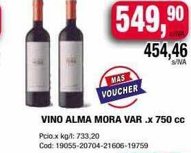 Maxiconsumo Vino alma mora var oferta