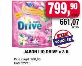 Maxiconsumo Jabon liq drive oferta