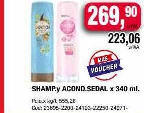 Maxiconsumo Shamp y acond sedal oferta