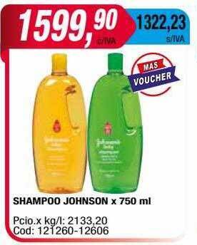 Maxiconsumo Shampoo johnson oferta
