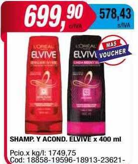Maxiconsumo Shamp. y acond. elvive oferta