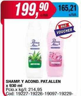 Maxiconsumo Shamp y acond pat allen oferta