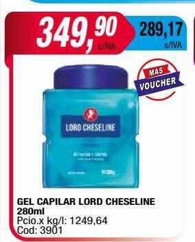 Maxiconsumo Gel capilar lord cheseline oferta